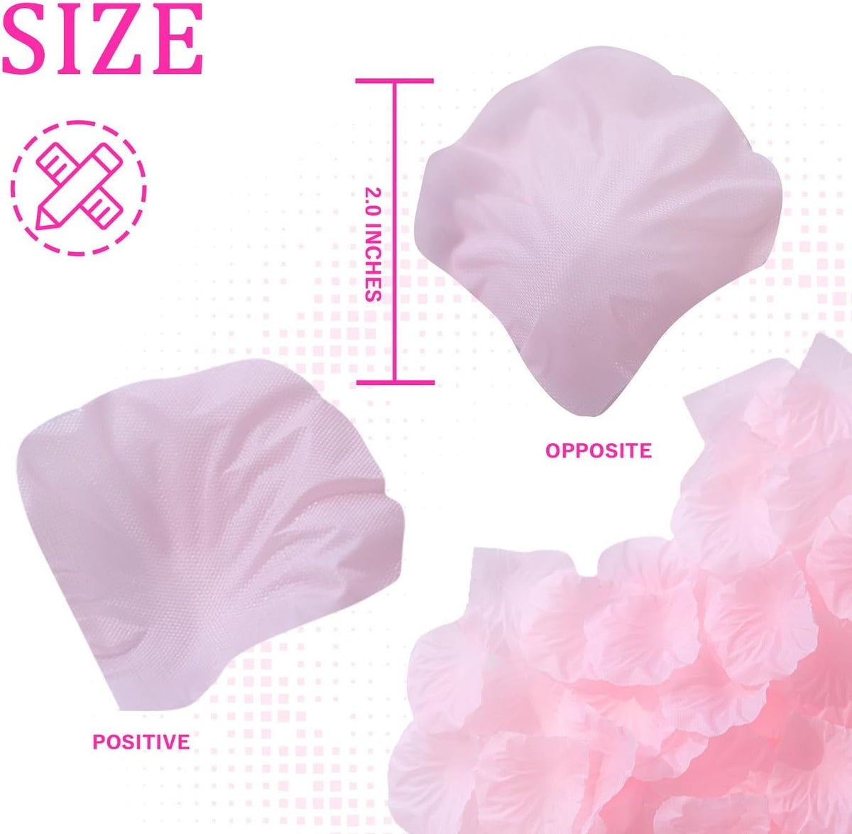1500PCS Pink Rose Petals Silk Rose Petals for Romantic Night for Her Set Wedding,Party,Proposal Anniversary Decorations