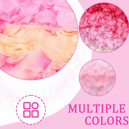1500PCS Pink Rose Petals Silk Rose Petals for Romantic Night for Her Set Wedding,Party,Proposal Anniversary Decorations