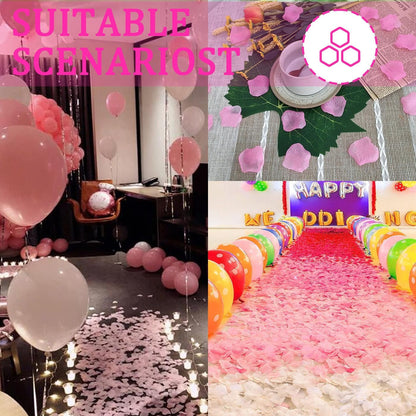 1500PCS Pink Rose Petals Silk Rose Petals for Romantic Night for Her Set Wedding,Party,Proposal Anniversary Decorations