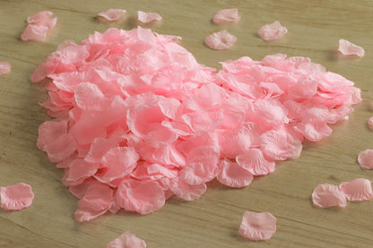 1500PCS Pink Rose Petals Silk Rose Petals for Romantic Night for Her Set Wedding,Party,Proposal Anniversary Decorations