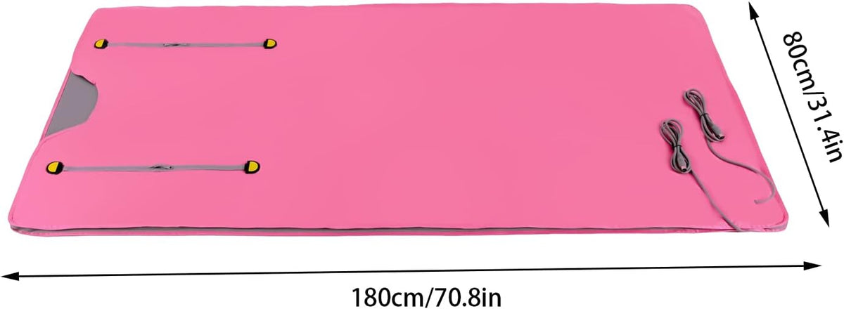 650W Far Infrared Sauna Blanket Sauna Bag Shaper Blanket Controller Professional Detox Beauty Machine Body Fitness Machine Slimming Weight Loss Spa Sauna Blanket Heater,Pink