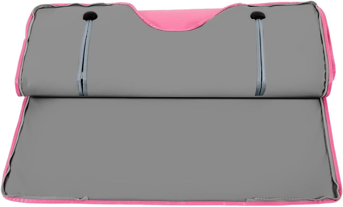 650W Far Infrared Sauna Blanket Sauna Bag Shaper Blanket Controller Professional Detox Beauty Machine Body Fitness Machine Slimming Weight Loss Spa Sauna Blanket Heater,Pink
