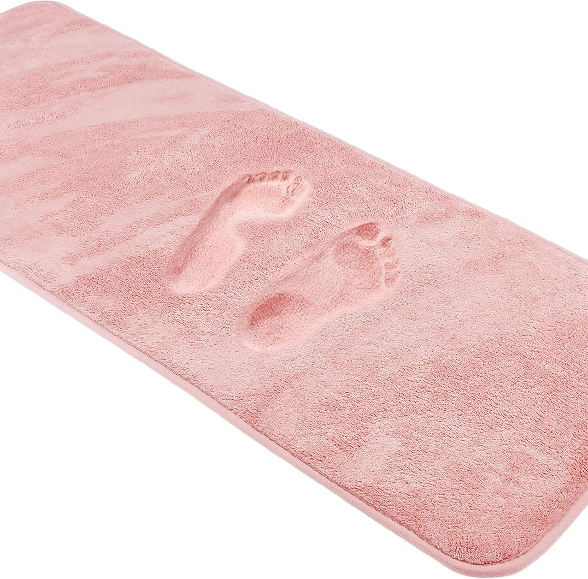 Light Pink Bathroom Runner Rugs Long Narrow Bath Mat Skinny Thin Bathmat