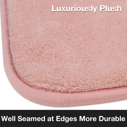 Light Pink Bathroom Runner Rugs Long Narrow Bath Mat Skinny Thin Bathmat