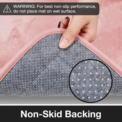 Light Pink Bathroom Runner Rugs Long Narrow Bath Mat Skinny Thin Bathmat