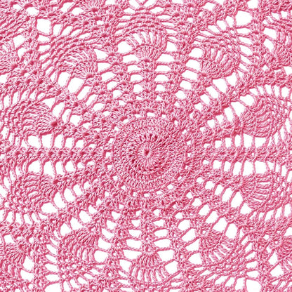 Lace Tablecloth Doily Handmade Crochet Placemat Women Vase Mat Kitchen Table Runner (1PC- 18 in to 20 in, Pink)