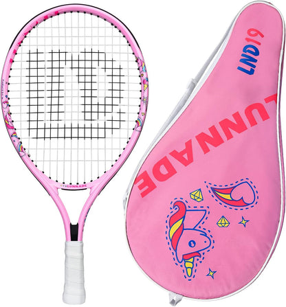 Tennis Racket for Kids Junior, 19/21/23/25 Inch Youth Tennis Racquet with Cover, Suitable for Beginner Boys and Girls Age 3-12