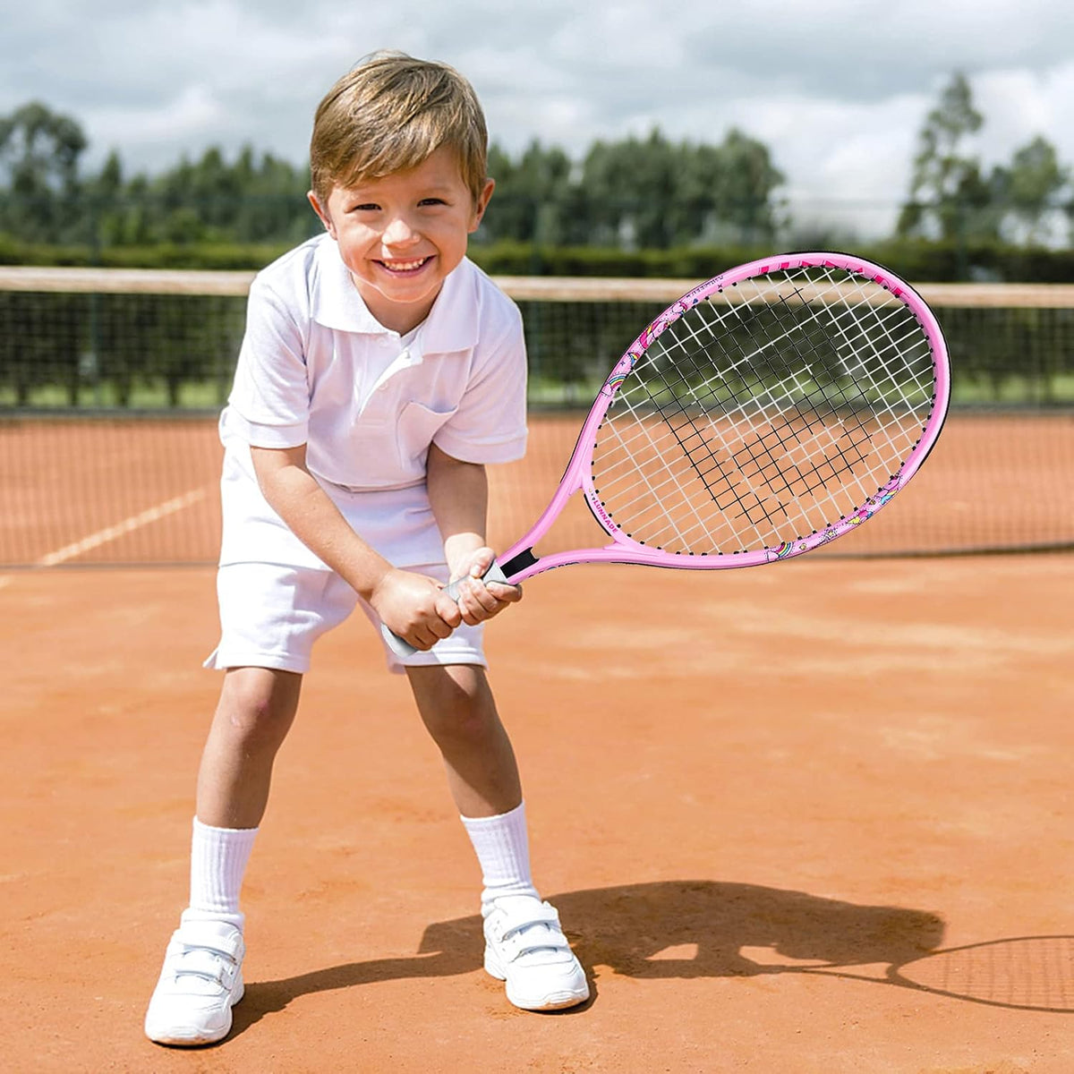 Tennis Racket for Kids Junior, 19/21/23/25 Inch Youth Tennis Racquet with Cover, Suitable for Beginner Boys and Girls Age 3-12