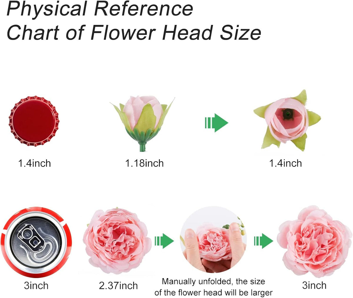 Pusuny Artificial Peonies Silk Flowers, 4 Bundles Faux Peony Bouquet Florals Arrangements for Farmhouse Home Boho Wedding Table Centerpiece, Fake Plastic Flower Bulk for Vase Decoration (Light Pink)