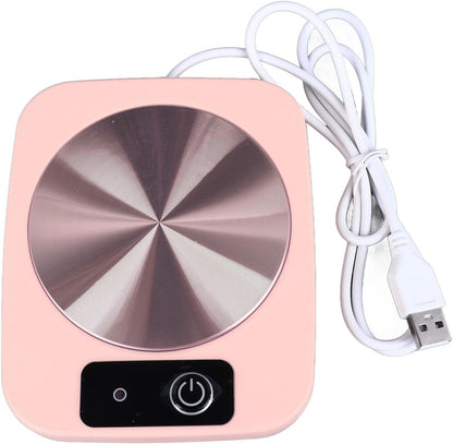 Smart Coffee Warmer, USB Powered Portable Mug Warmer Auto On Off Gravity Induction Mug Warmer for Heating Coffee Beverage Milk Tea (#1), Pink, Gavigainhxngbg972y-11