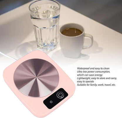 Smart Coffee Warmer, USB Powered Portable Mug Warmer Auto On Off Gravity Induction Mug Warmer for Heating Coffee Beverage Milk Tea (#1), Pink, Gavigainhxngbg972y-11