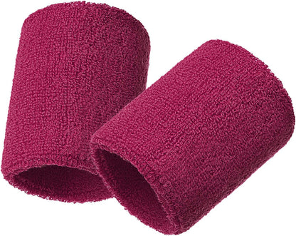 12 Pcs Sweatbands Wristband Sweat Wrist Band Competitions Absorbent Sweatbands for Men Women Sports Running