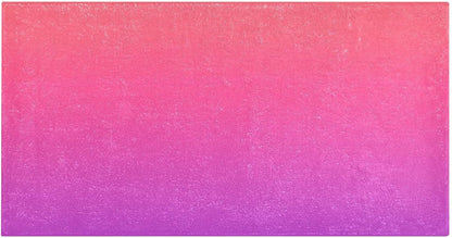 Bath Mat 39x20 Inch, Pink Solid Color Soft Absorbent Plush Rug, Non-Slip Washable Floor Mat for Bathroom Bedroom Kitchen Entryway Carpet