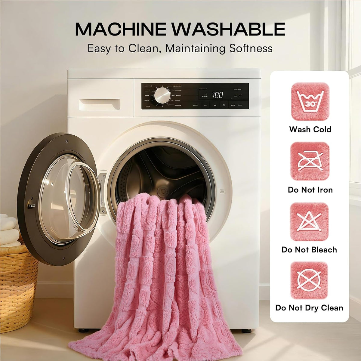 Small Dog Blanket Washable Pet Bed Cover Soft Fluffy Puppy Blanket with Premium Fleece 300GSM Cozy Calming Cat Blankets for Indoor Cats Pink 41x31 inch