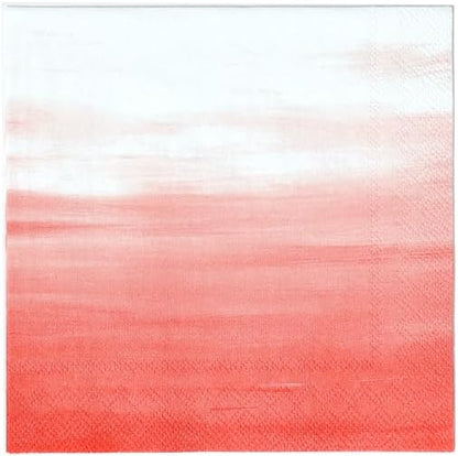 ForYourParty Ombre Patterned Party Napkins (Coral) Pack of 20