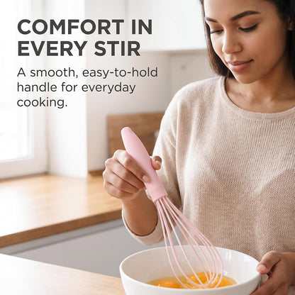 1Pc Pink Multifunctional Egg Whisks,Manual Egg Beaters Mini Egg Mixers Egg Stirrers,Creative Cream Whisks Kitchen Utensils Baking Tools, Cooking Utensils,Kitchen and Dining, Easy to Use,Small Size