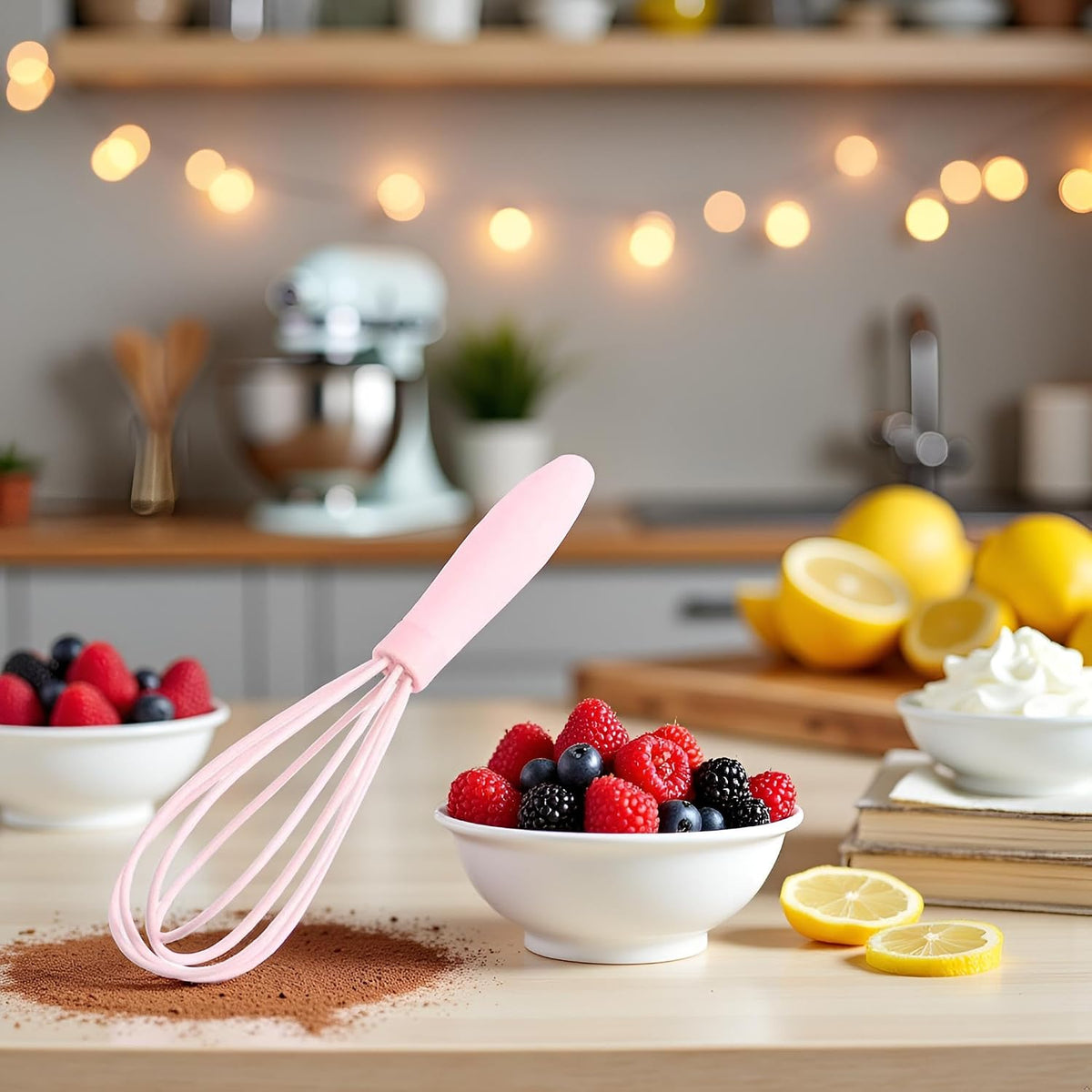 1Pc Pink Multifunctional Egg Whisks,Manual Egg Beaters Mini Egg Mixers Egg Stirrers,Creative Cream Whisks Kitchen Utensils Baking Tools, Cooking Utensils,Kitchen and Dining, Easy to Use,Small Size