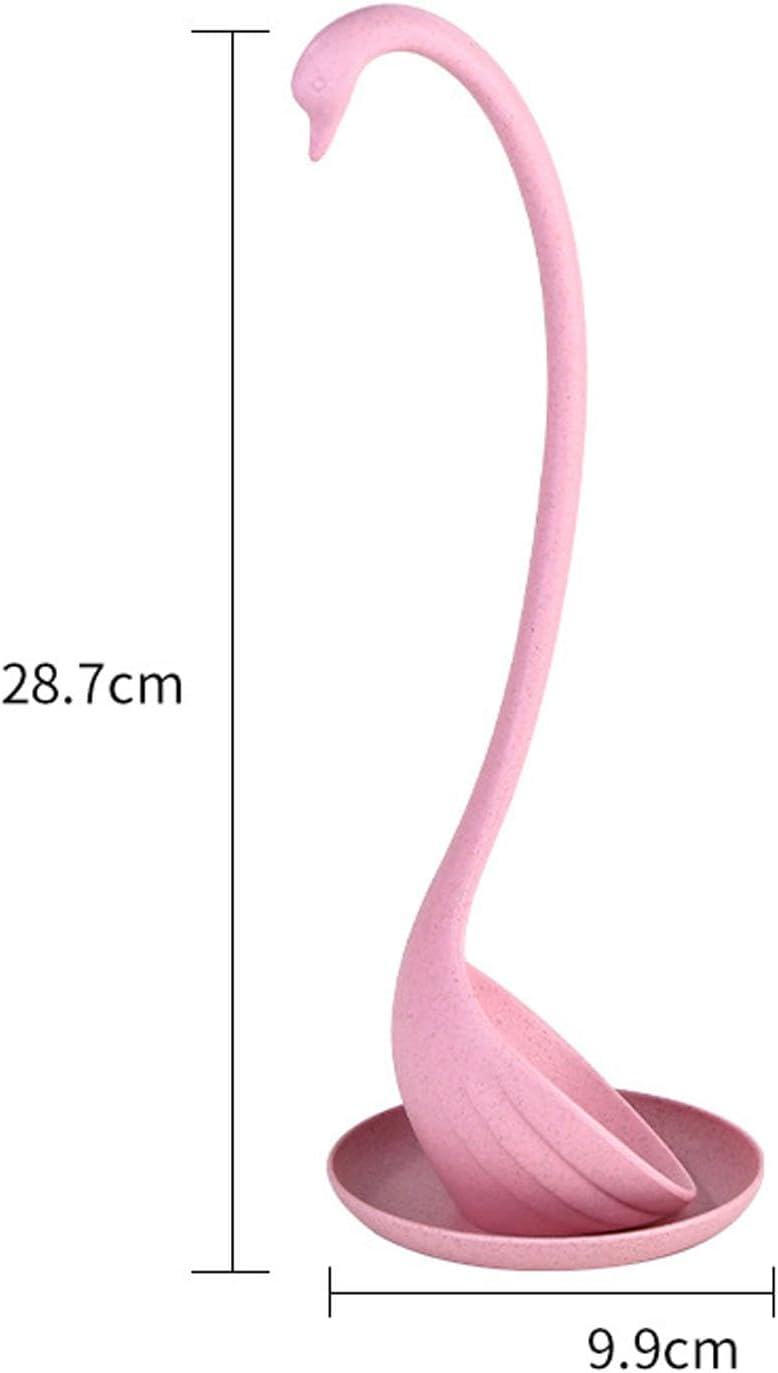 Swan Shaped Soup Ladle, Large Capacity Long Handle Spoon, with Standing Design for Home Kitchen ()