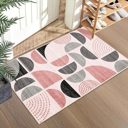 Small Rug Washable,Boho 2x3 Area Rugs Non Slip Modern Abstract