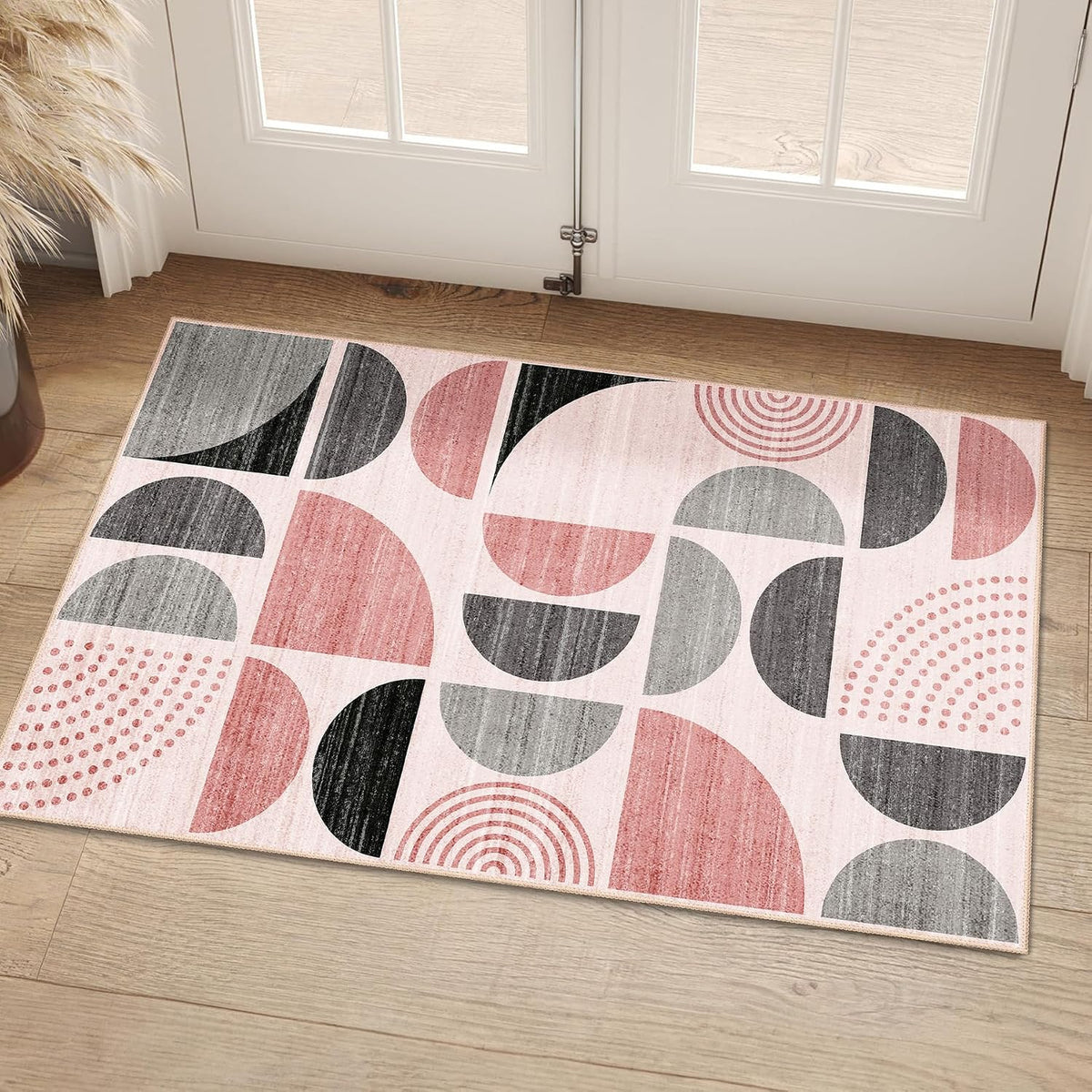 Small Rug Washable,Boho 2x3 Area Rugs Non Slip Modern Abstract