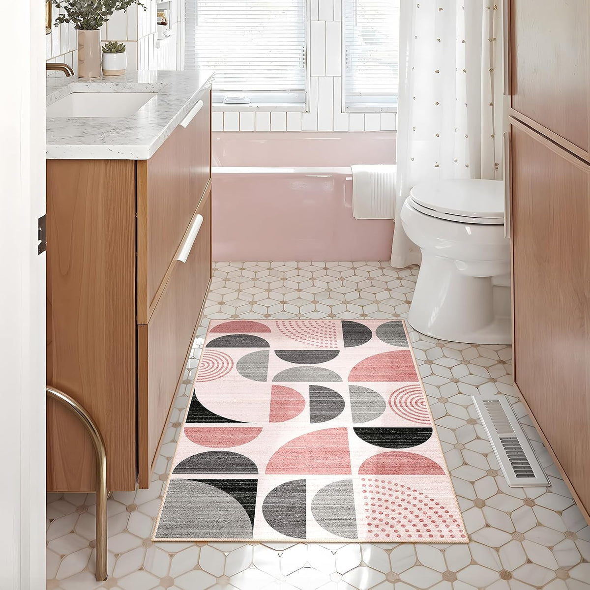 Small Rug Washable,Boho 2x3 Area Rugs Non Slip Modern Abstract