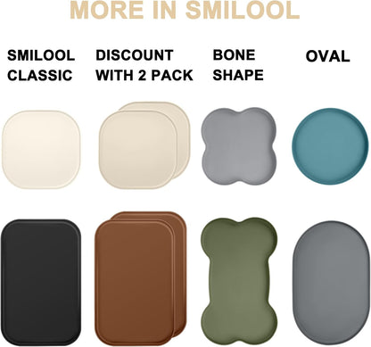 Waterproof Silicone Pet Food Mat with Raised Edge for Dog & Cat