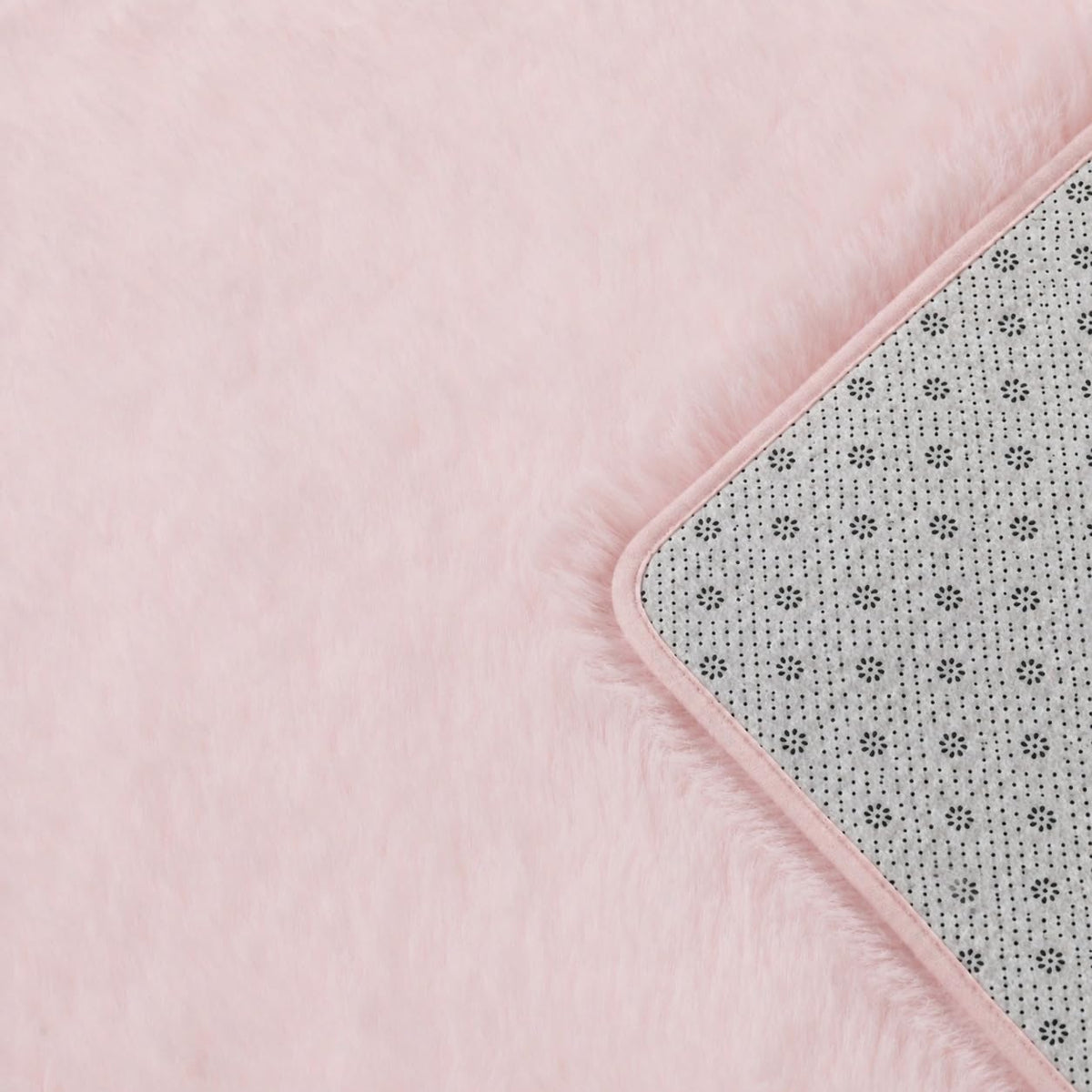 6x9 Ft Baby Pink Fluffy Area Rug for Living Room, Washable