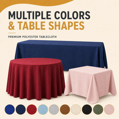 2-Pack 60x102 inch Dusty Pink Table Cloths, Solid Stain and Wrinkle Resistant Oblong Tablecloth, Premium Plain Weave Polyester Fabric Rectangle Table Linen Covers for Hotel, Wedding