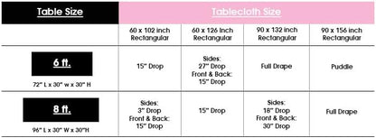 AK TRADING CO. 60 x 102-Inch Rectangular Polyester Tablecloth - Made in USA - Wrinkle-Resistant, Flame Retardant, Durable Party Table Cover, Banquet Tablecloth, Wedding Table Cover - Peach