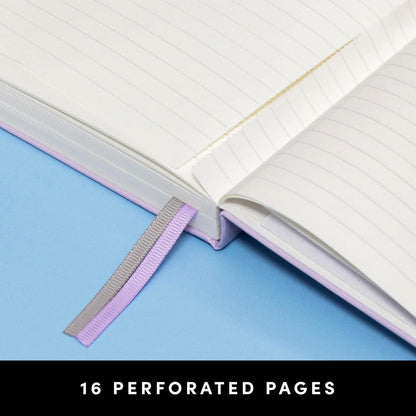 Lined Journal Notebook, Hardcover Journal for Women & Men, 252 Pages, (5.6 in x 8 in), College Ruled Journaling Notebook for Work, School Supplies & Note Taking, (Blush)