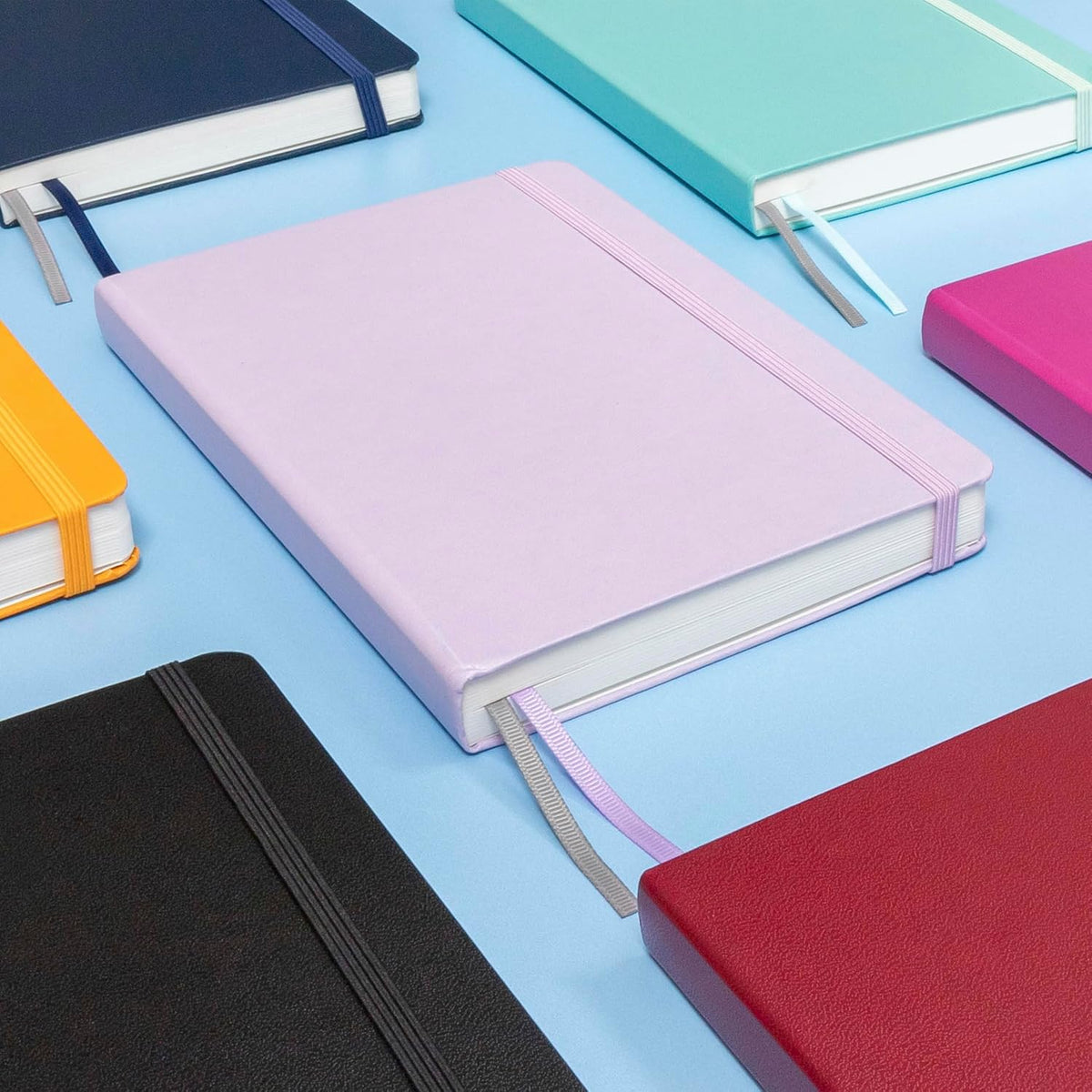 Lined Journal Notebook, Hardcover Journal for Women & Men, 252 Pages, (5.6 in x 8 in), College Ruled Journaling Notebook for Work, School Supplies & Note Taking, (Blush)