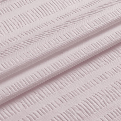 Moga Pink Shower Curtain, Pink Bathroom Curtain with Textured, Embossed Fabric Shower Curtain, Hotel Quality Bathroom Shower Curtains, 72 x 72 Inches