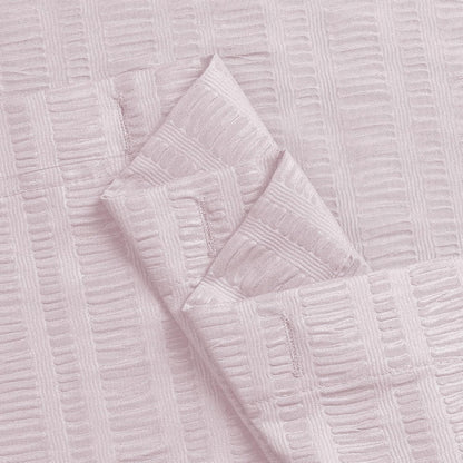 Moga Pink Shower Curtain, Pink Bathroom Curtain with Textured, Embossed Fabric Shower Curtain, Hotel Quality Bathroom Shower Curtains, 72 x 72 Inches