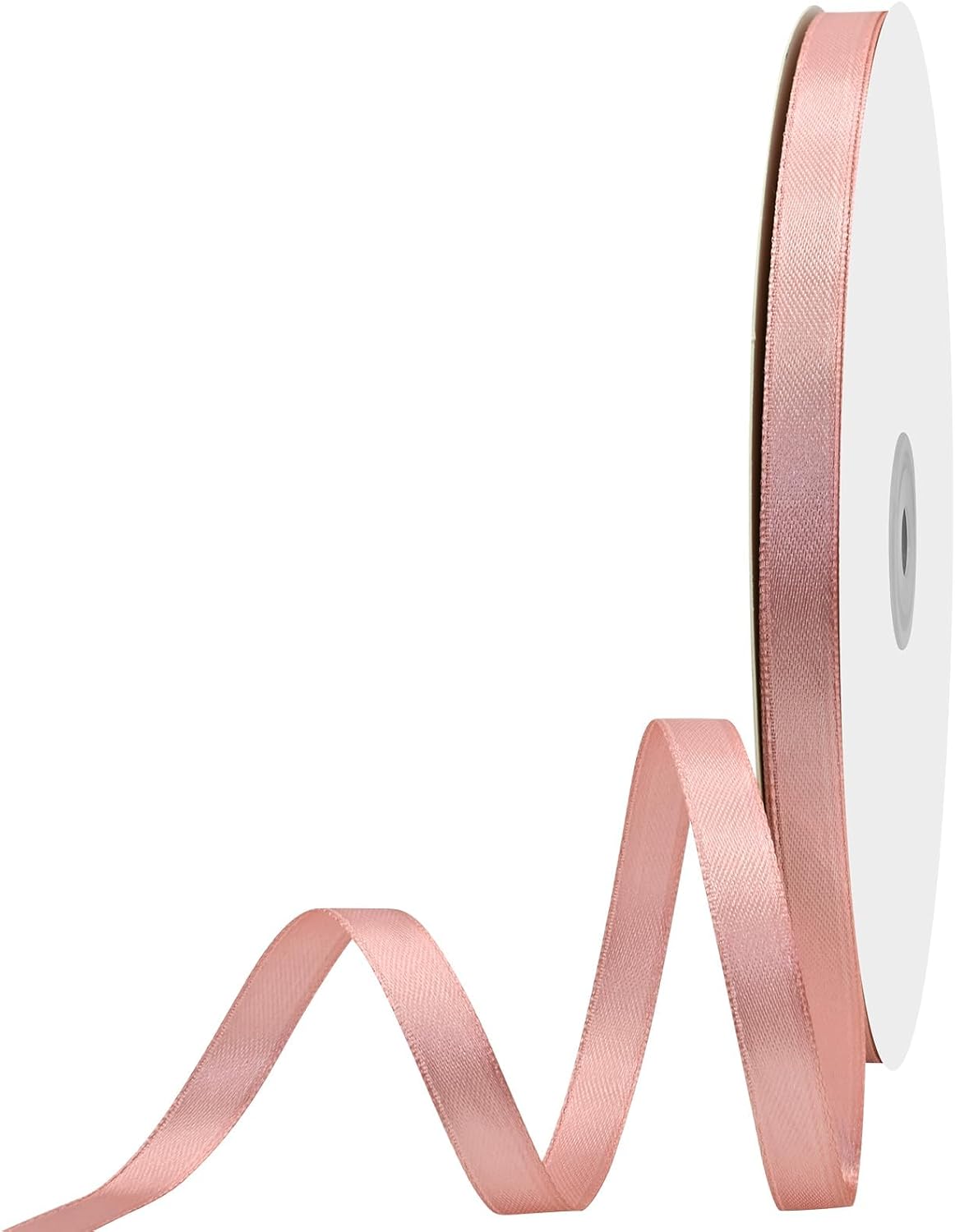 3/8 inch Wide 100 Yards Double Face Peach Satin Ribbon Fabric Ribbon for Gift Wrapping Very Suitable for Weddings Decoration Bouquet Balloons Arts Craft Sewing Hair Bow Invitation