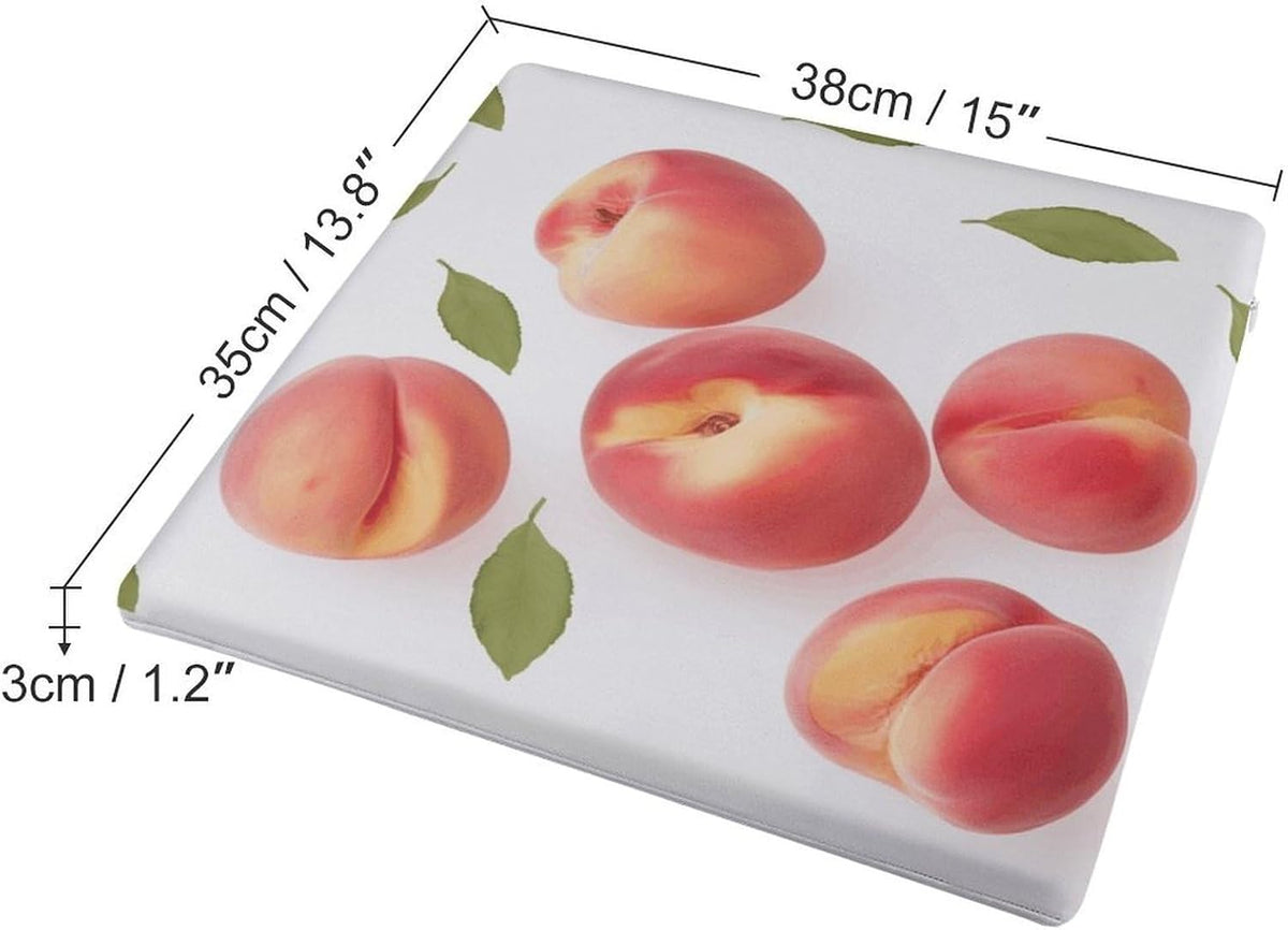 Pink Peach Seat Cushion, Chair Cushion with Zipper and Removable, Machine-Washable Cover,Chair Pad for Bedroom Kitchen Dining Room