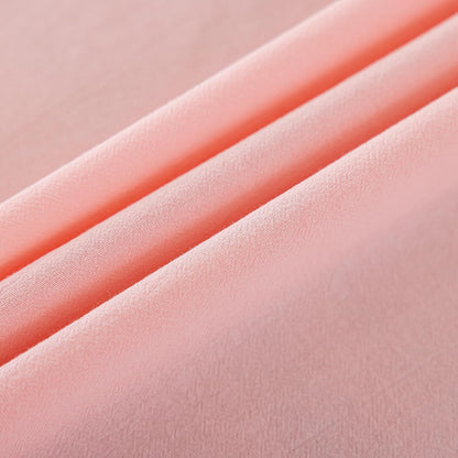 Solid Pink Cotton Ruffle Trim Tablecloth 60" × 84"