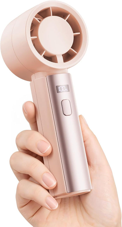 Small Handheld Personal Fan, Powerful High Speed Turbo Cooling