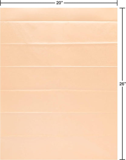 8 Sheet Tissue Paper (Pink and Peach with Rose Edges) Valentines, Birthdays, Crafts, DIY and More