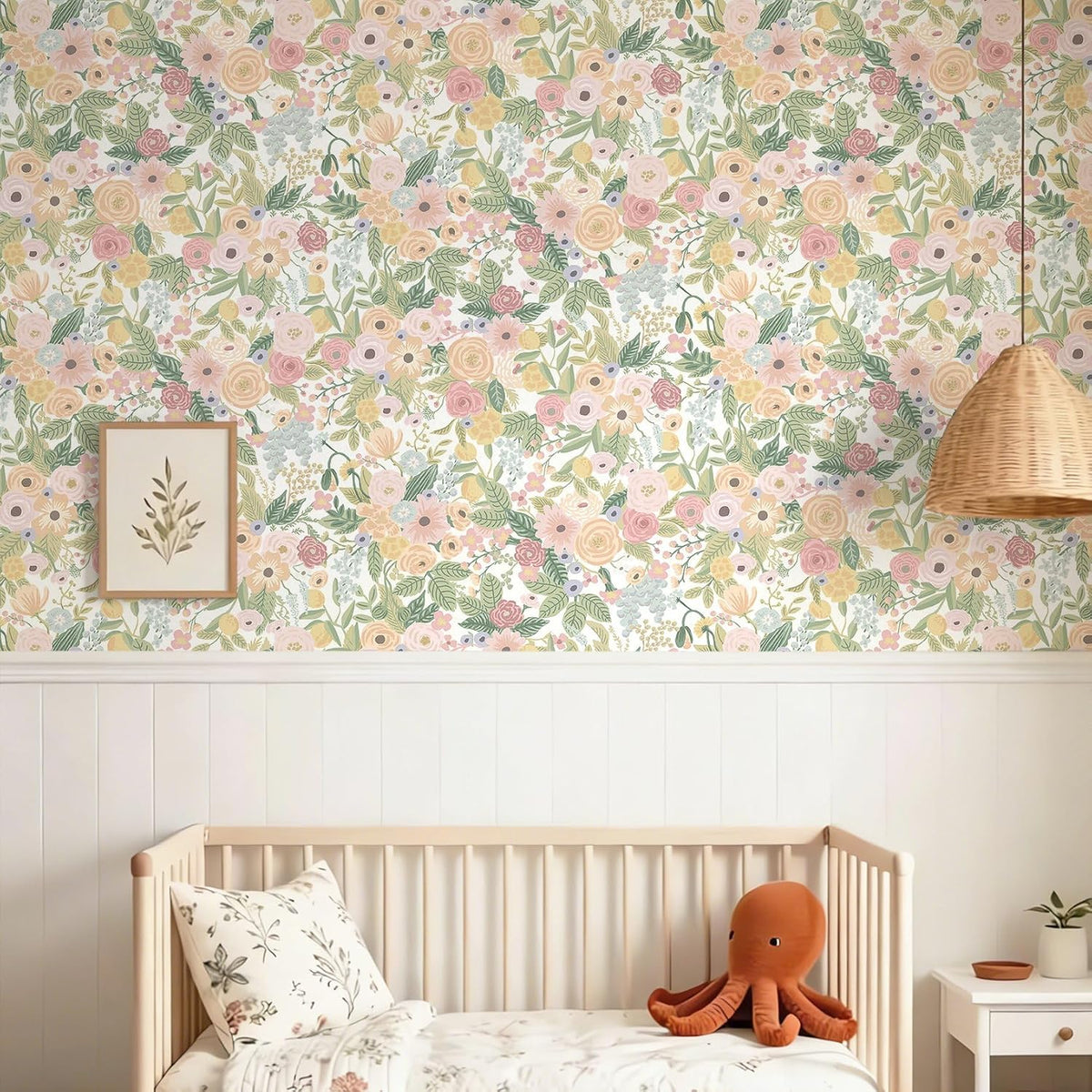 Peel and Stick Wallpaper Boho Pink Floral Contact Paper 16.1" x 78.7"Removable Self-Adhesive Stick on Wall Paper for Cabinets Girls Renter Friendly Vinyl Decor