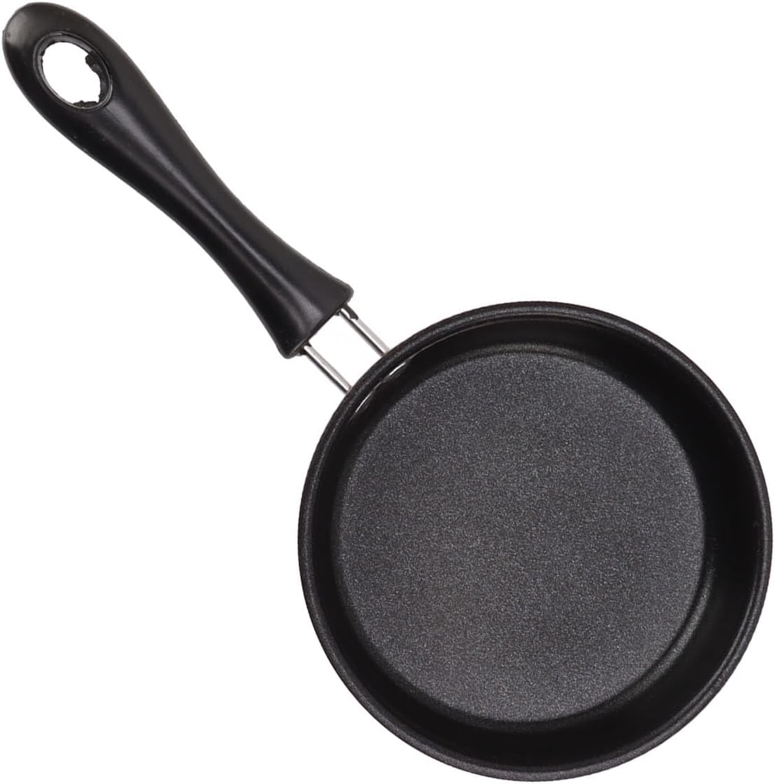3 Inch SmaMini Frying Pan Stainless Steel Nonstick Egg Pan 12cm Induction Safe with Long Handle for Quick Breakfast Cooking (Pink)