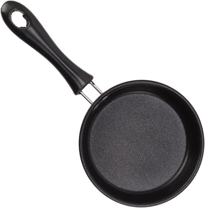 3 Inch SmaMini Frying Pan Stainless Steel Nonstick Egg Pan 12cm Induction Safe with Long Handle for Quick Breakfast Cooking (Pink)