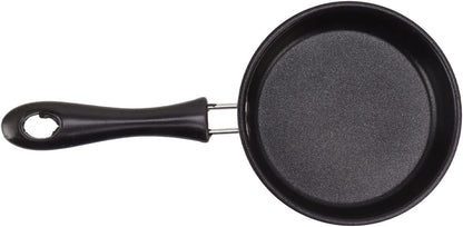 3 Inch SmaMini Frying Pan Stainless Steel Nonstick Egg Pan 12cm Induction Safe with Long Handle for Quick Breakfast Cooking (Pink)