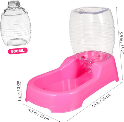 Pet Water Feeder 500ml Automatic Drinking Bowl for Dog Puppy