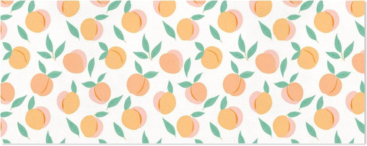 2 Rolls Birthday Wrapping Paper Roll - Peach Fruit Pattern Design Gift Wrap Perfect for Weddings, Brides, Holidays, Baby Showers - 58 x 22.8 inches