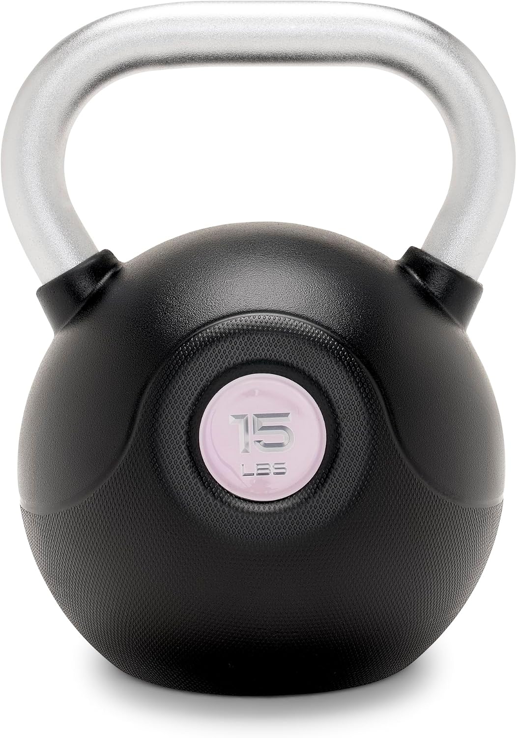 Commercial Grade PU Coated Kettlebell – 10 to 40 LB Single Weights with Textured Steel Handle, Flat Base – Strength Training for Full Body & Home Gym Workouts