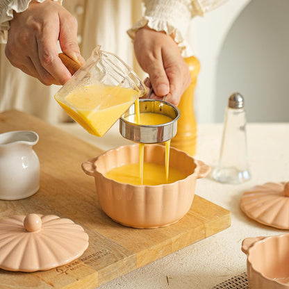Scallop Edge Mini Cocotte Casserole Set of 4 (Soft Pink)