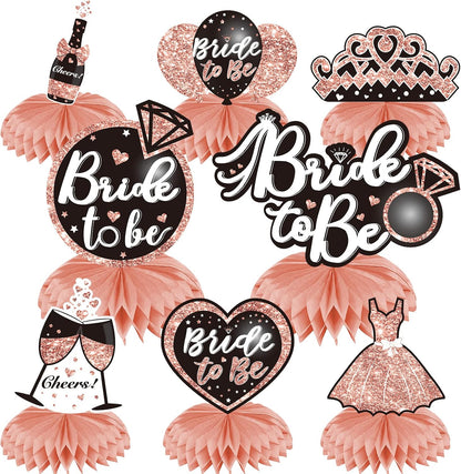 Bachelorette Party Decorations Bride To Be Honeycomb Centerpieces 8Pcs
