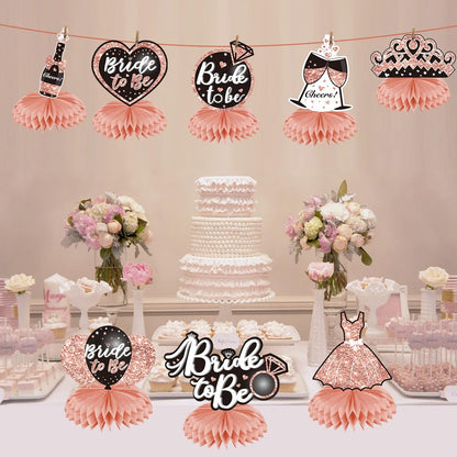 Bachelorette Party Decorations Bride To Be Honeycomb Centerpieces 8Pcs