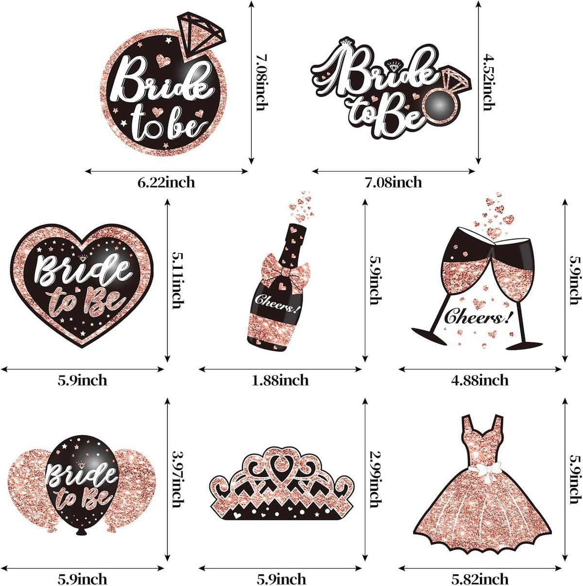 Bachelorette Party Decorations Bride To Be Honeycomb Centerpieces 8Pcs
