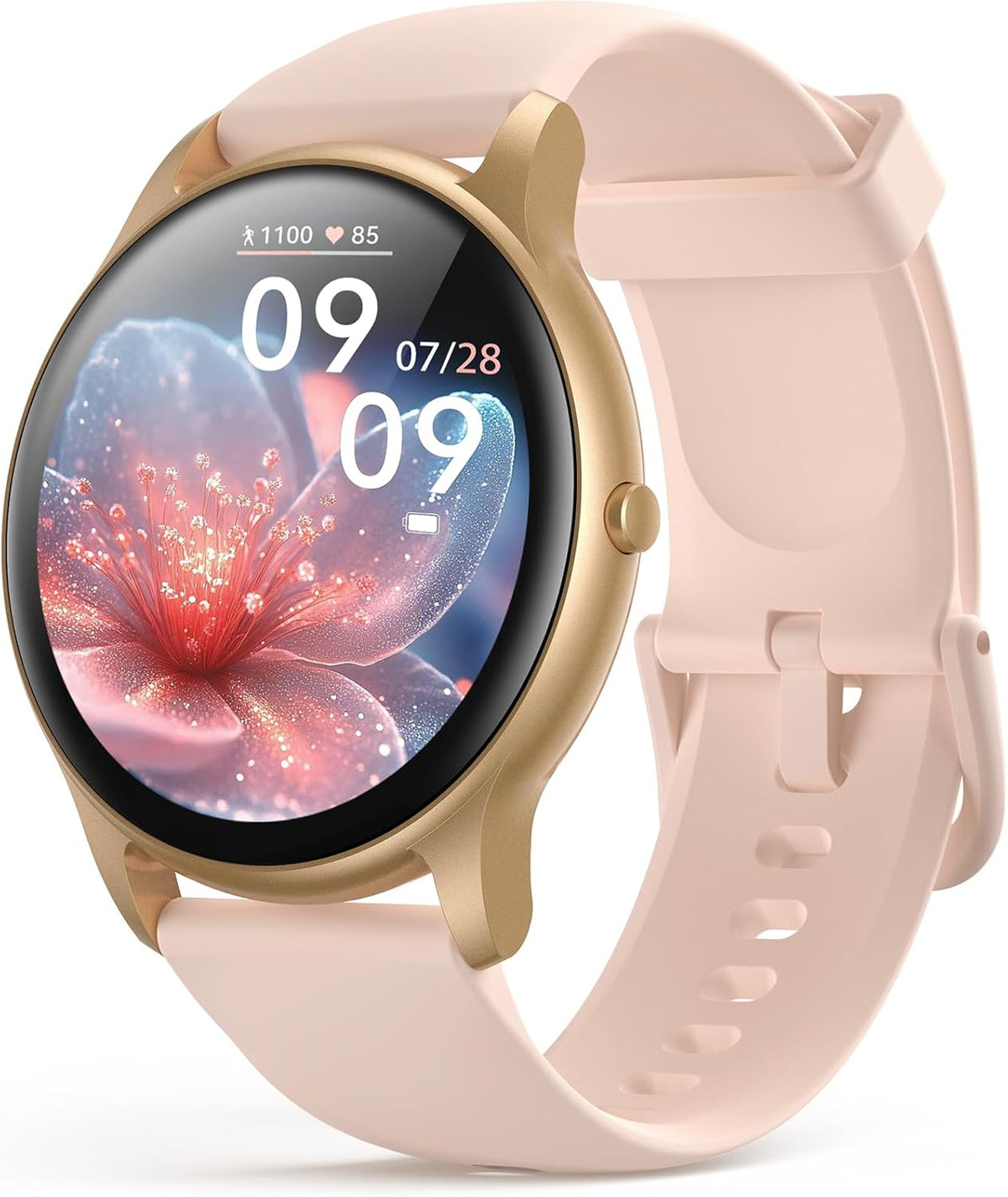 5ATM Waterproof Smart Watch for Women with 100+ Sports Modes, Pink